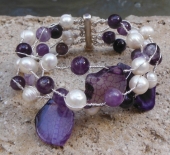 Amethyst Chunk Bracelet